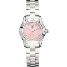 Tag Heuer Aquaracer Pink Pearl & Diamond Dial Ladies Watch WAF141H-BA0813